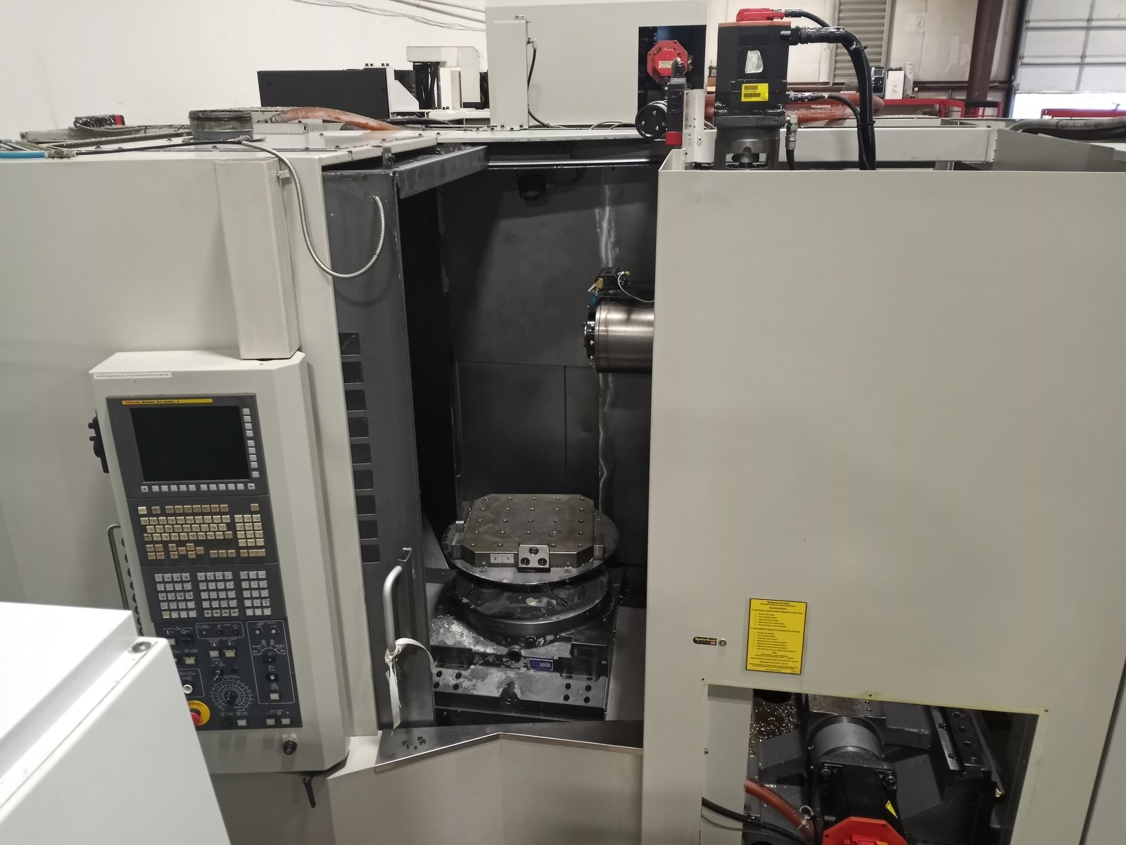 Front Side 2008 KIWA KH 45 horizontal machining center